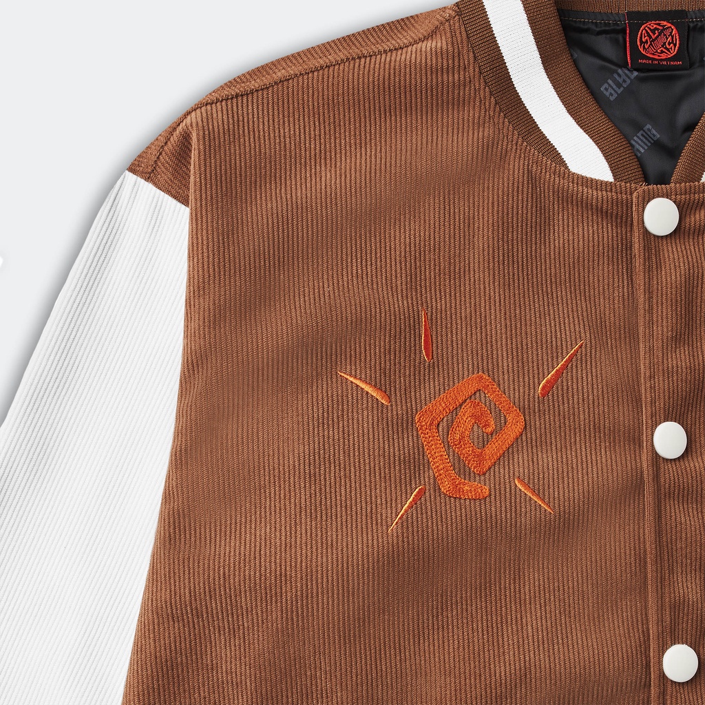 Áo Khoác SLY Varsity Coconut màu nâu