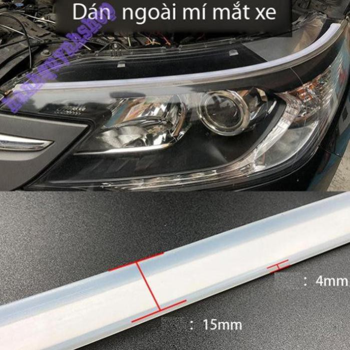 Bộ Led Dây Độ Mí Ngoài Đèn Pha Ô Tô 2 IN 1 60cm Xi Nhan Chạy Đuổi cho [Ô TÔ] [XE HƠI]