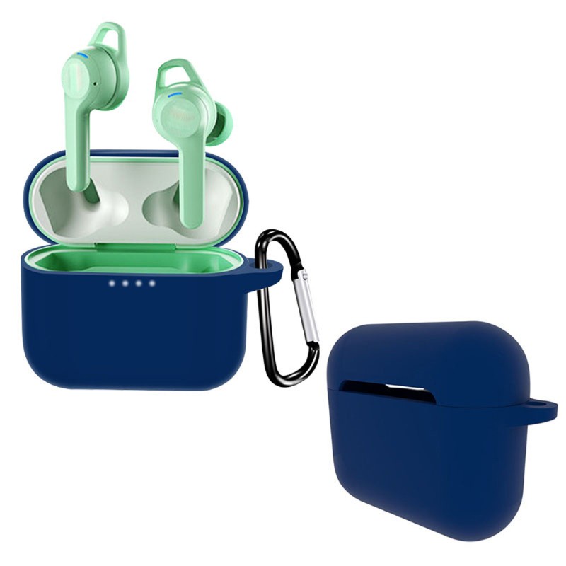 Vỏ bảo vệ hộp sạc tai nghe không dây bằng silicon chống bụi cho Skull Candy Indy Evo