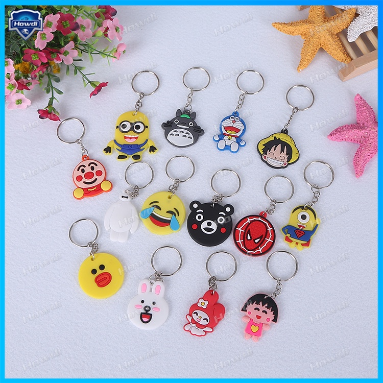 Móc Khóa Nhựa PVC Hình Nhân Vật Hoạt Hình Anime Đáng Yêu