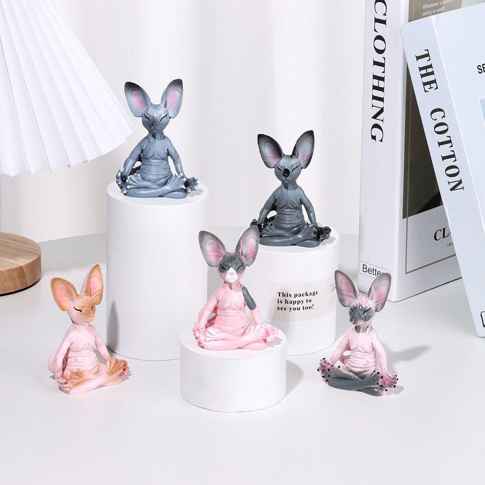 SUSANS Mô Hình Chú Mèo Bằng Đá Dùng Trang Trí Tiểu Cảnh Độc Đáo