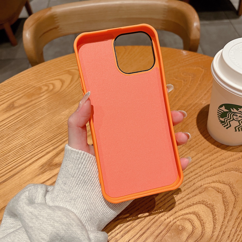 Ốp Điện Thoại Silicon Dẻo Chống Sốc Họa Tiết Trái Cam Cho iphone X XR XS MAX 14 Plus 13 12 11 pro MAX