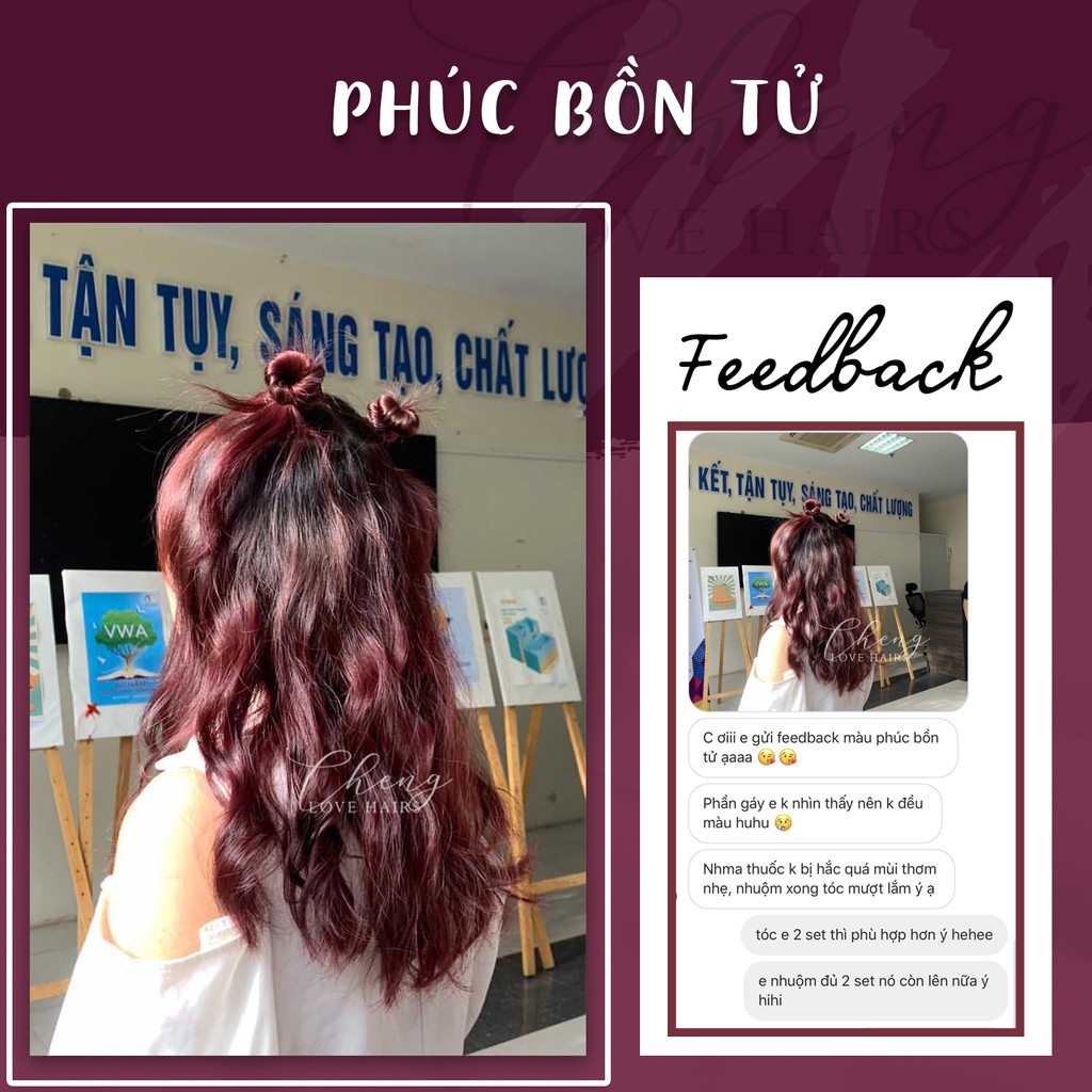 [Mã SKAMFM57 giảm 10% đơn 100K] Thuốc Nhuộm Tóc Màu PHÚC BỒN TỬ Không Tẩy | Chenglovehair, Chenglovehairs