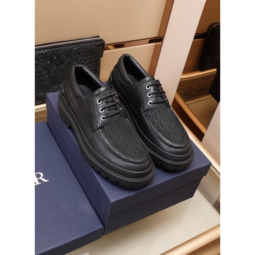 Giày oxford nam thời trang da thật cao cấp DIOR CD cá tính và độc đáo