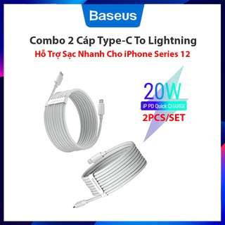 Cáp sạc nhanh iphone 12 pd 20w, baseus simple wisdom type-c to lightning, sạc nhanh & dữ liệu 480mbps, cáp dài 1.5m