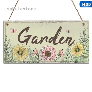 Tên bằng gỗ Ký hiệu Mặt dây chuyền bằng gỗ Treo sân vườn Mảng bám trang trí sân vườn