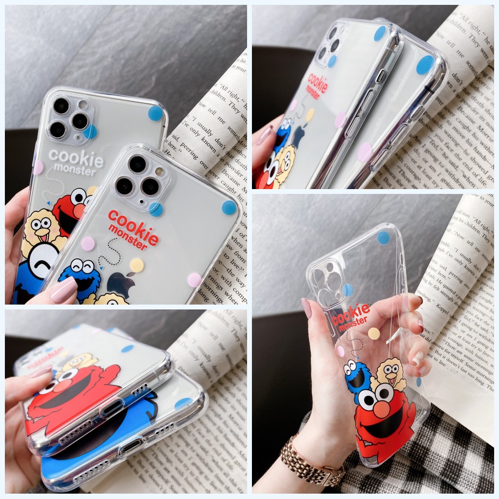 elmo case iphone 11 12 pro Max SE 2020 jelly couple iphone 8 7 6 6s plus XR xs max women  men boy girl iphone11 iphone12 Ốp điện thoại bằng TPU mềm in hình chú voi dễ thương cho iPhone 6/6s/6+/6s+/7/7+/8/8+/X/XS/XS Max