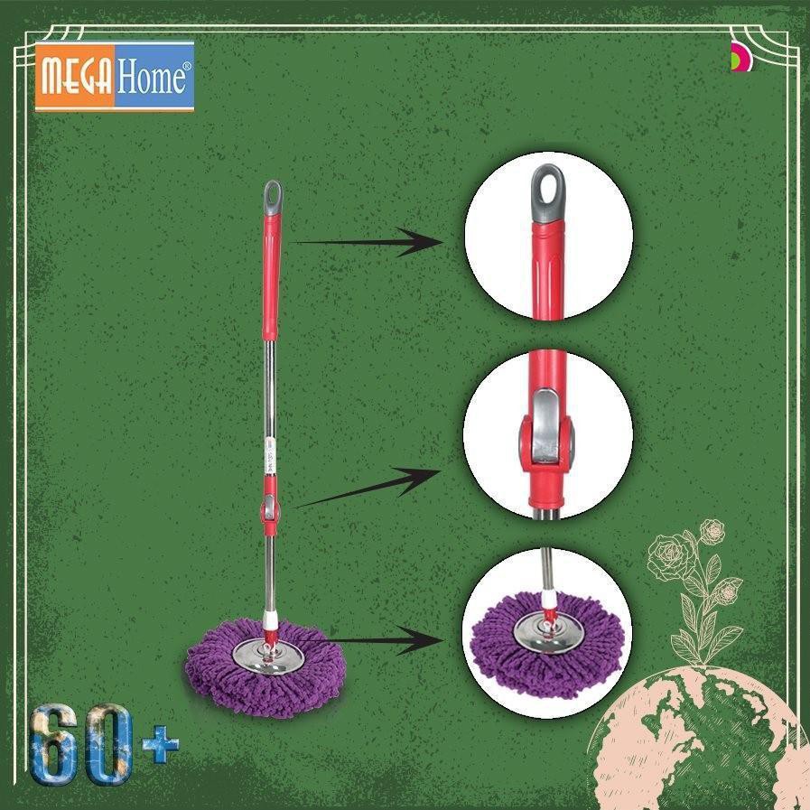 BỘ CHỔI LAU NHÀ 360 ĐỘ MEGAHOME Jet Mop X3 CHÍNH HÃNG