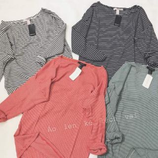 Áo Len Kẻ Lệch Vai