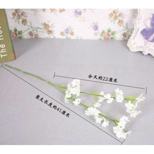 Set 2 hoa chấm bi làm bằng nhựa để trang trí