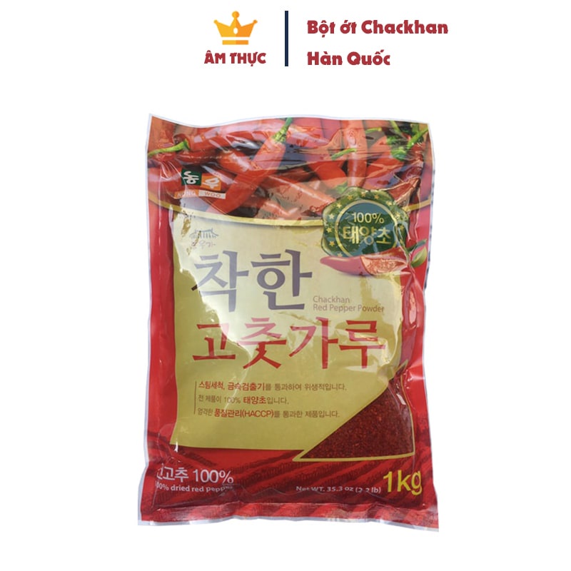 500g, 1kg Bột Ớt Hàn Quốc CHACKHAN - Thương Hiệu NONG WOO - Nhập Khẩu Trực Tiếp