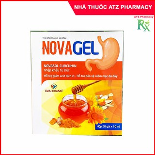 Novagel Novasol Curcumin - Hỗ Trợ Giảm Acid Dịch Vị & Bảo Vệ Niêm Mạc Dạ Dày
