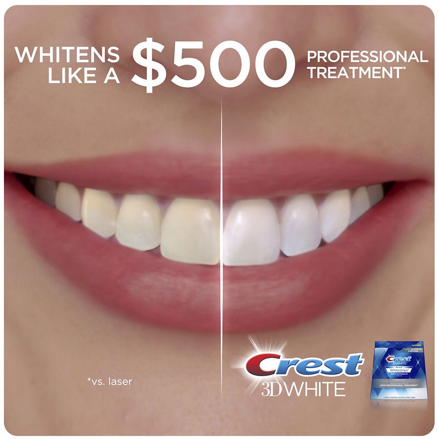 Miếng dán trắng răng Crest 3D White Supreme Bright