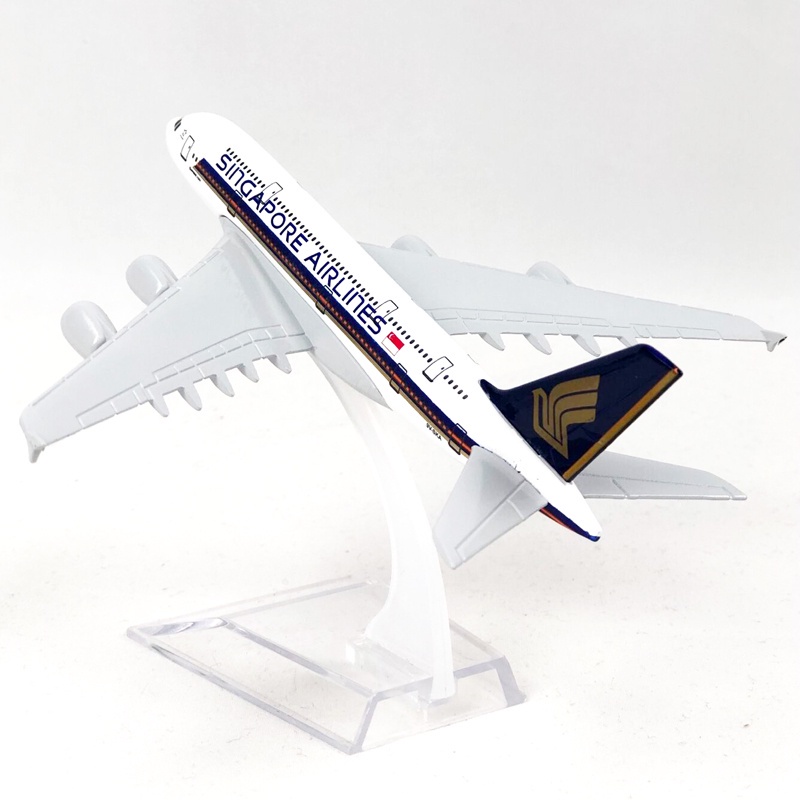 Mô Hình Máy Bay Singapore Airlines A380 16CM Chân Thật Cho Bé