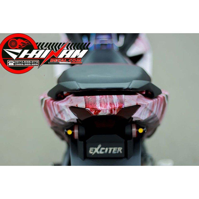 Tem nhám cá mập sắt gỉ cho Exciter 150cc