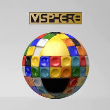 VCube V-Sphere ( Có Thêm Mảnh Tile Xanh Dương ) Rubik Biến Thể