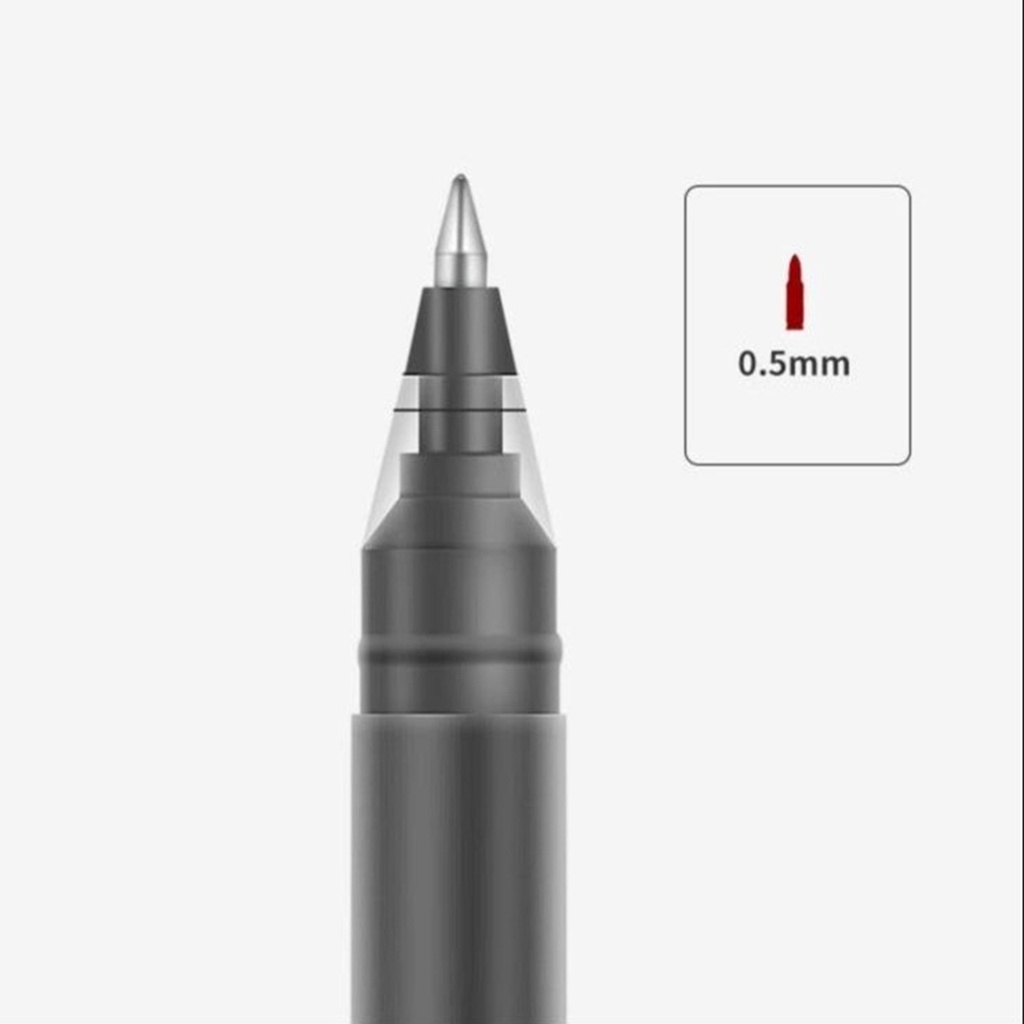 Bút bi nước văn phòng mực gel đầu bút 0.5mm đều nét chữ đẹp đủ màu xanh lam/ đen/ đỏ
