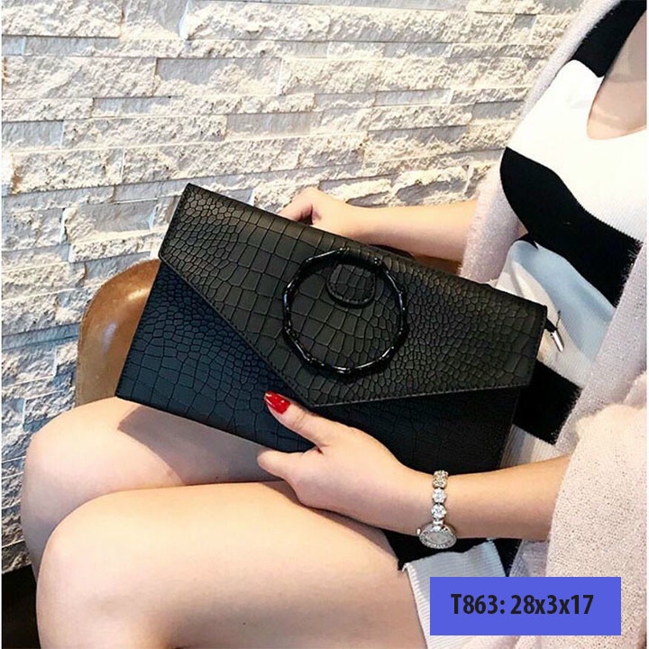 Ví nữ cầm tay dự tiệc đẹp, bóp da cầm tay nữ dự tiệc, cưới bản lớn sang trọng