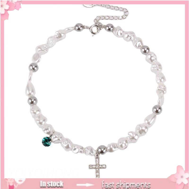 vòng cổ Đính Ngọc Trai Nhân Tạo Thời Trang Cho Nữ