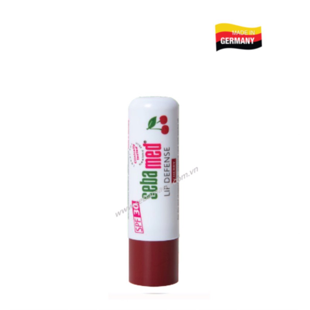 SON DƯỠNG BẢO VỆ, CHỐNG KHÔ VÀ CHỐNG NỨT MÔI HƯƠNG CHERRY SEBAMED pH5.5 - ĐỨC - 4,8G