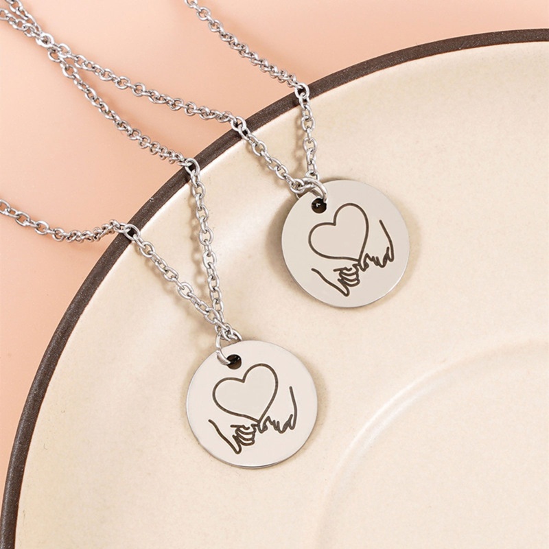 Vòng cổ Thép Titan Mặt Trái Tim Thời Trang Cho Cặp Đôi