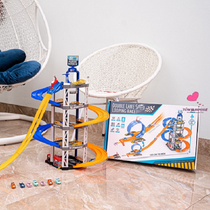 Đường Đua Ô Tô Xoắn Ốc 5 Tầng Có Nhạc Cho Bé