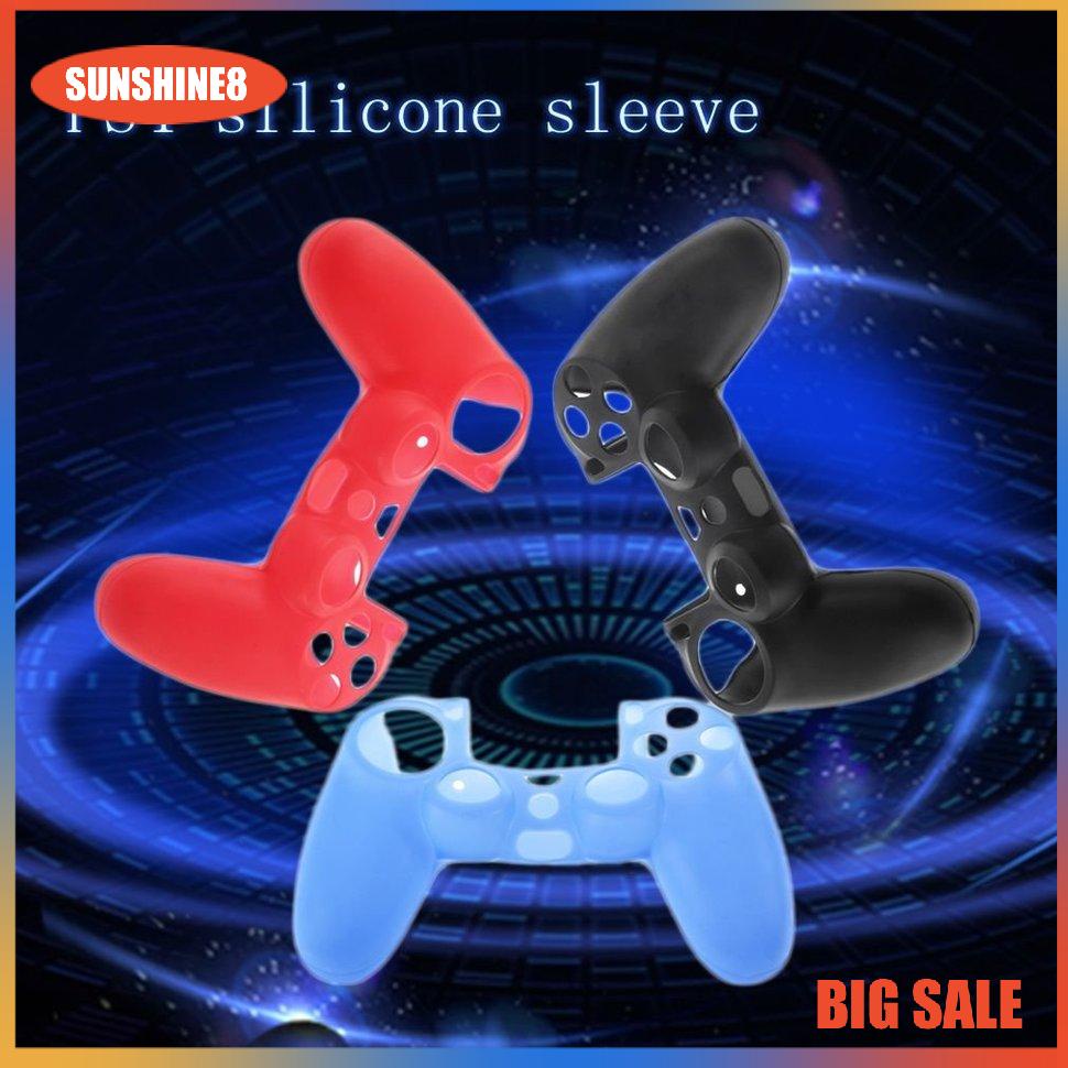 【SUN】Silicone Rubber Case Skin Cover For PS4 Controller Grip Handle Console