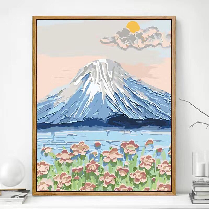 Bộ tranh sơn dầu Hamlet tô màu theo số đơn giản hình nghệ thuật ba chiều treo tường tinh tế cỡ 30*40/ 40*50cm