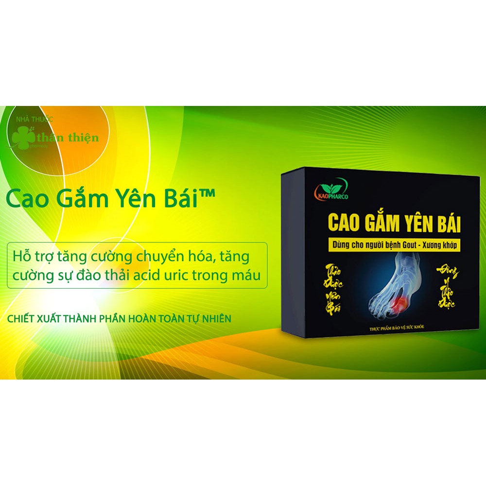 Cao gắm Yên Bái - hỗ trợ điều trị bệnh gout, giảm đau xương khớp, giúp giảm viêm khớp (Lọ 100g)