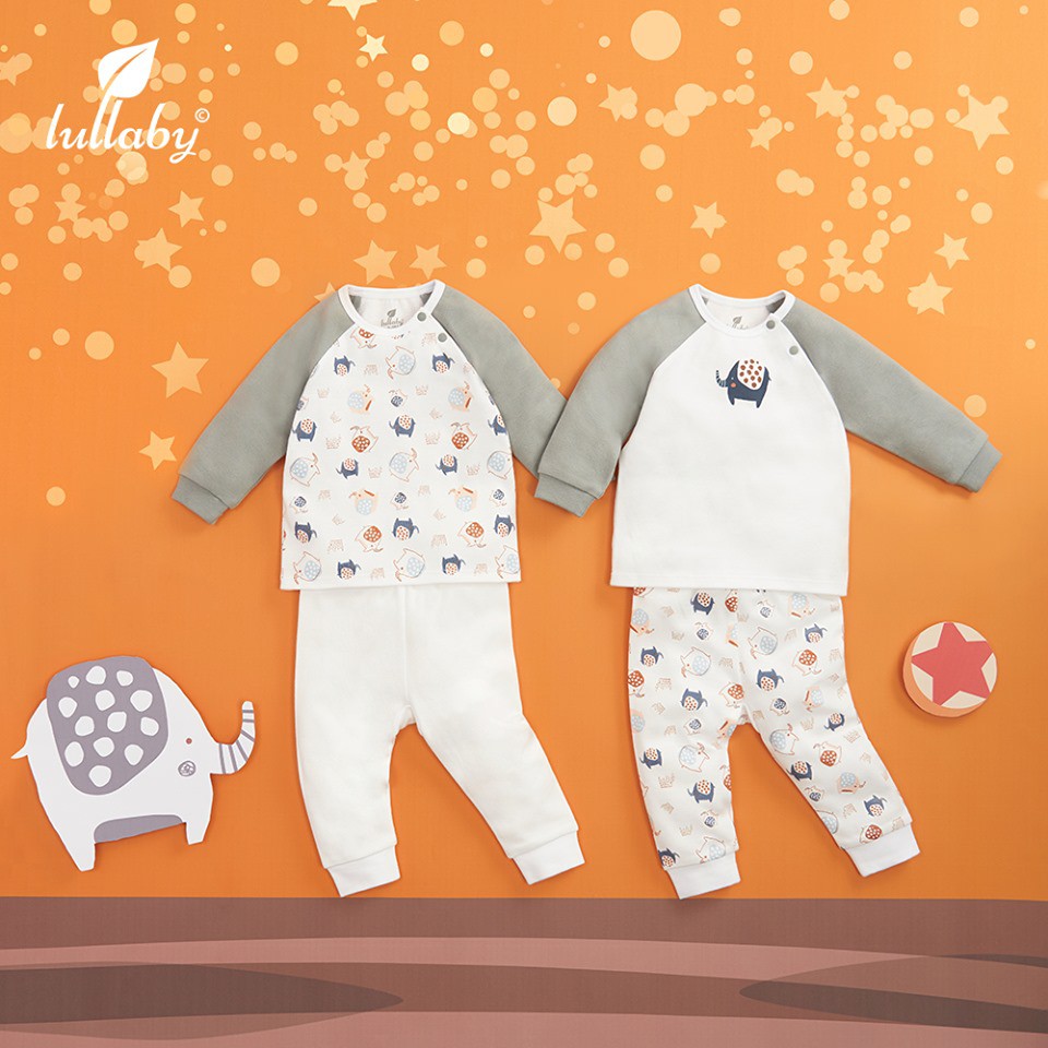 Set 2 Bộ quần áo LULLABY Vải Interlock BST Thu Đông 2019