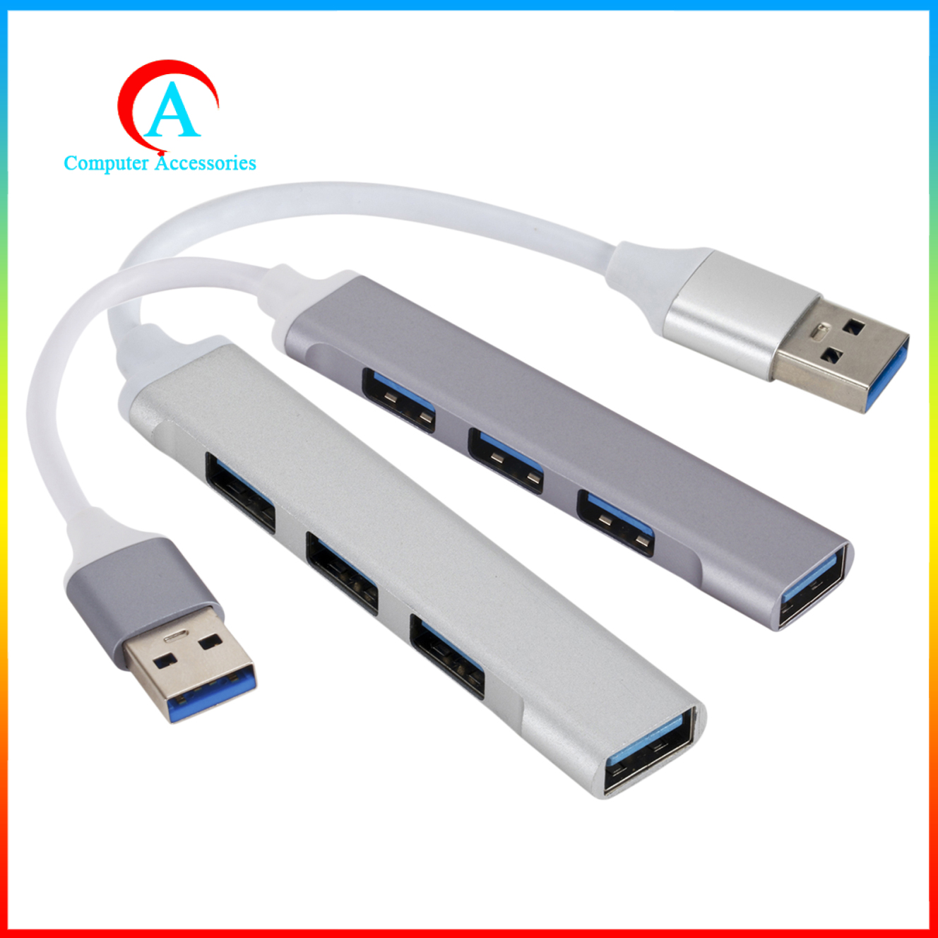 Bộ Chia 4 Cổng Usb 3.0 Otg Bằng Kim Loại Siêu Bền Tiện Dụng | BigBuy360 - bigbuy360.vn