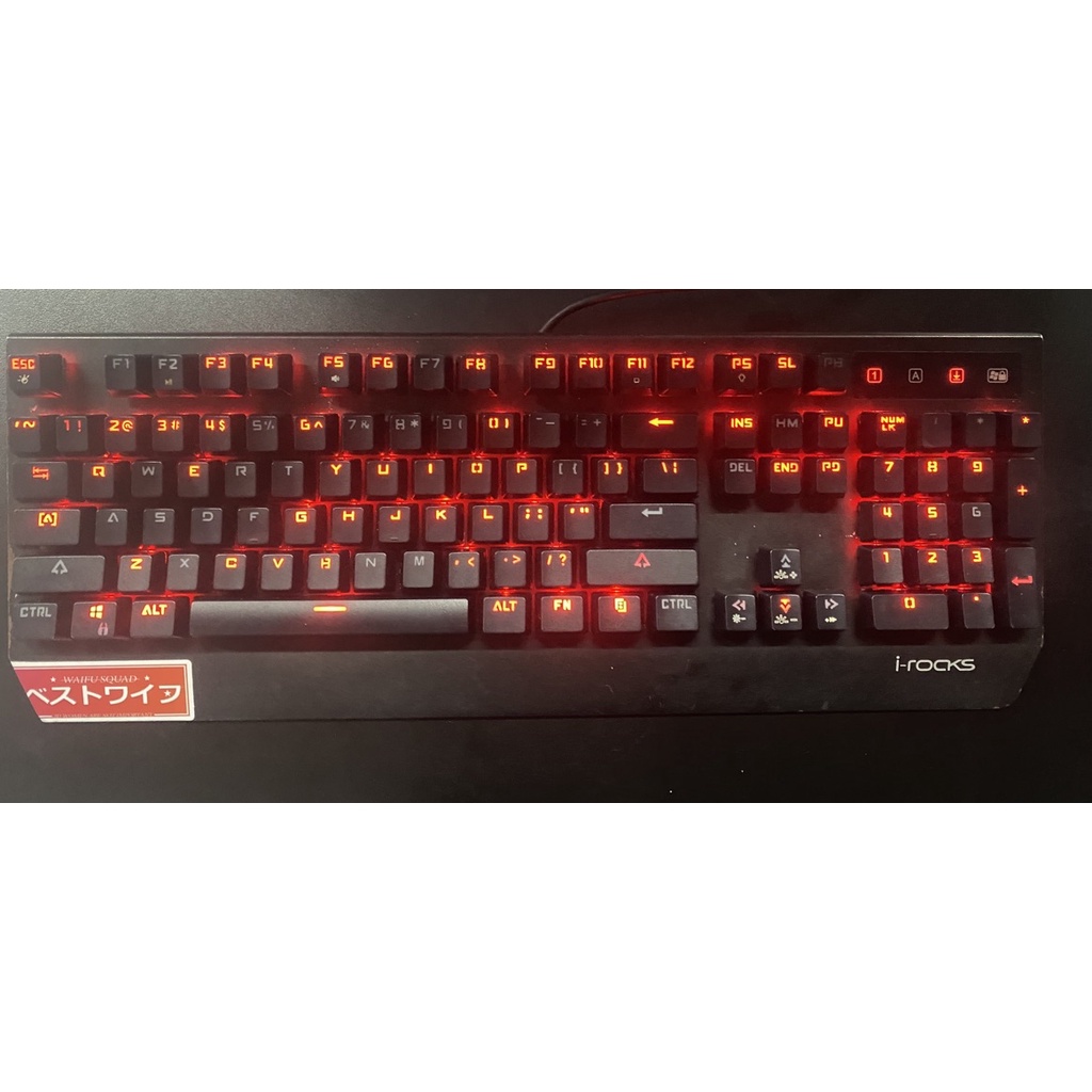 Bàn phím cơ Irocks K60M Red Led