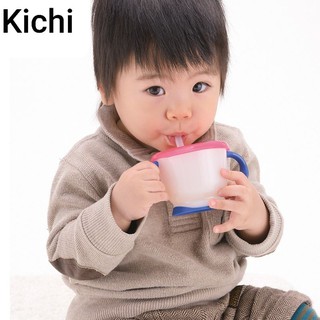 MS04 - CỐC TẬP UỐNG, cốc tập hút 3 GIAI ĐOẠN Kichi, ống hút thay thế cốc Kichi, Ri chell - kèm ảnh thật