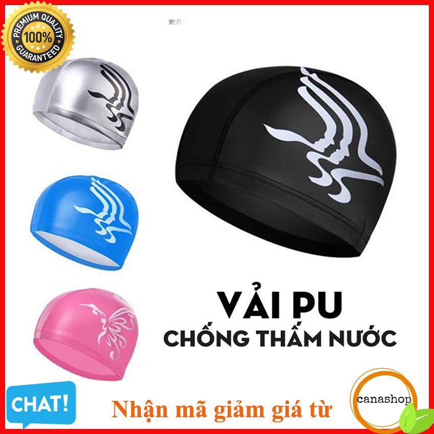 Mũ Bơi Nón Bơi Nam Nữ Trơn PU Chống Thấm Nước Cao Cấp Canarie.shop