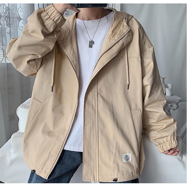 Áo khoác kaki nam thêu logo túi mới | BigBuy360 - bigbuy360.vn