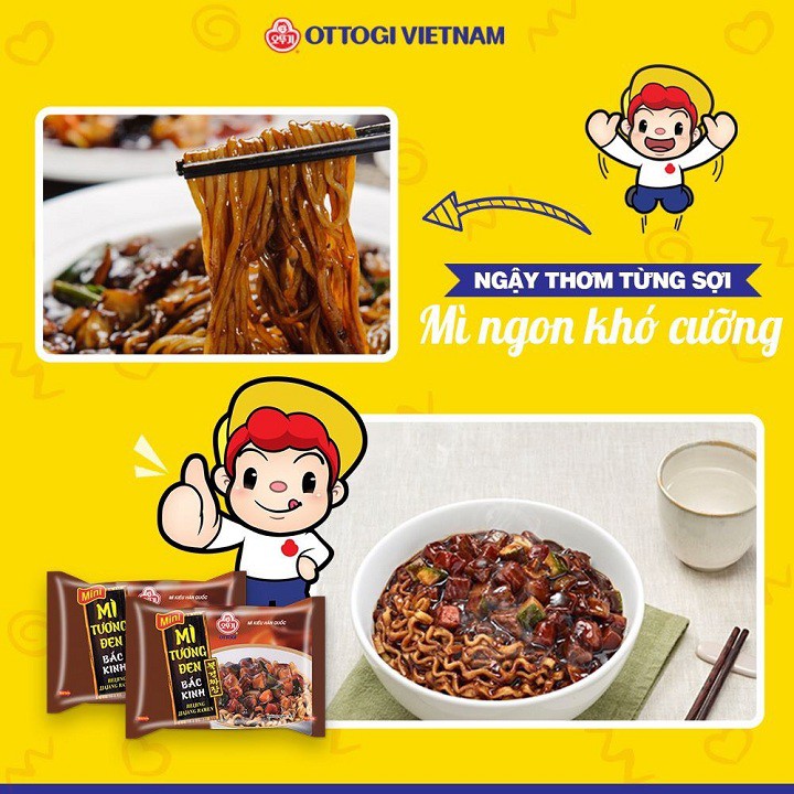 MÌ TƯƠNG ĐEN HÀN QUỐC OTTOGI 135G