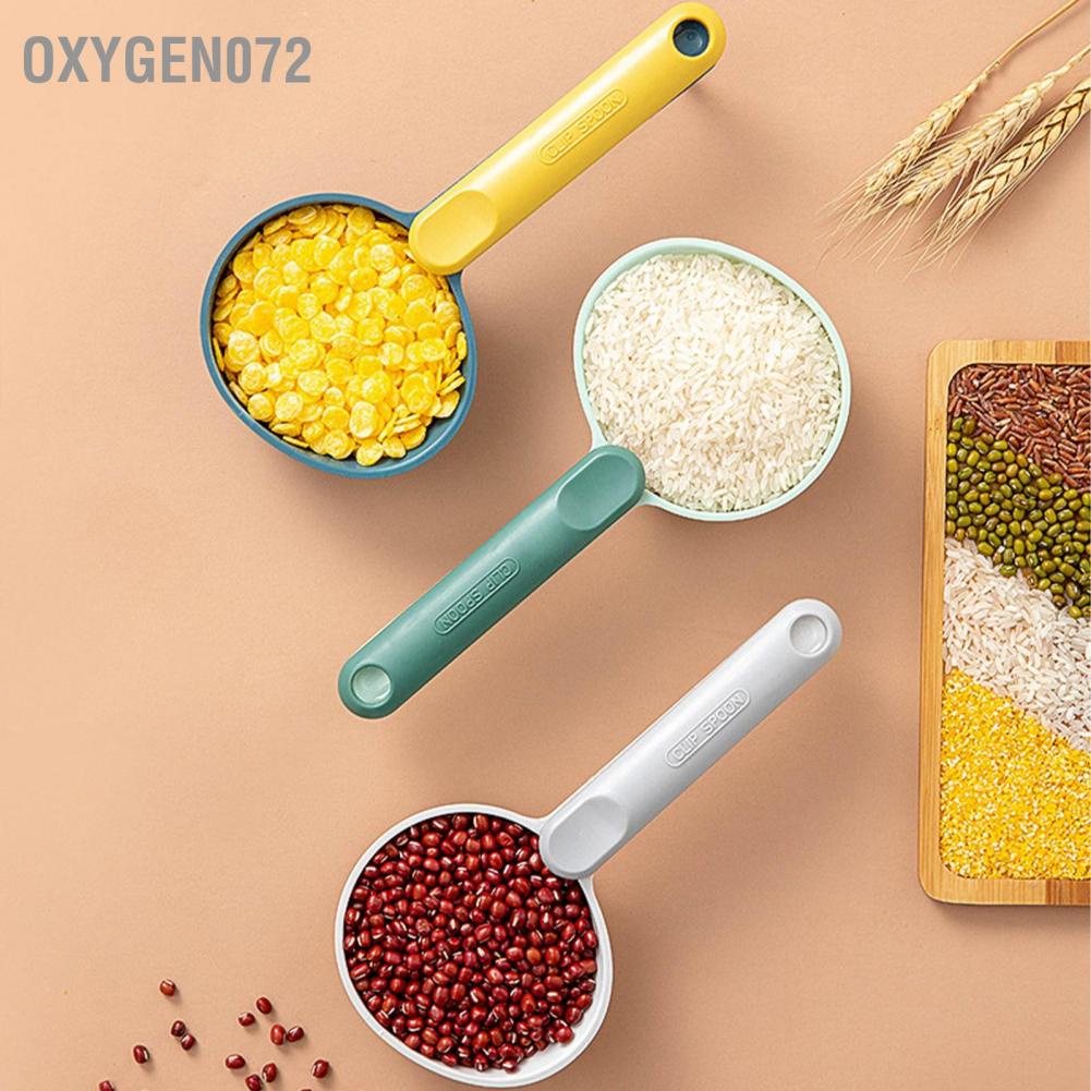 Oxygen072 Kitchen Scoops High Capacity Multifunctional Flour Spoon for Cooking Serving Rice Beans