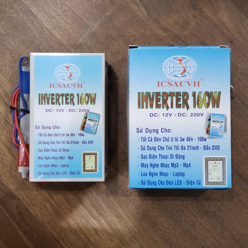 Bộ đảo điện Inverter 12v ra 220v công suất 160w