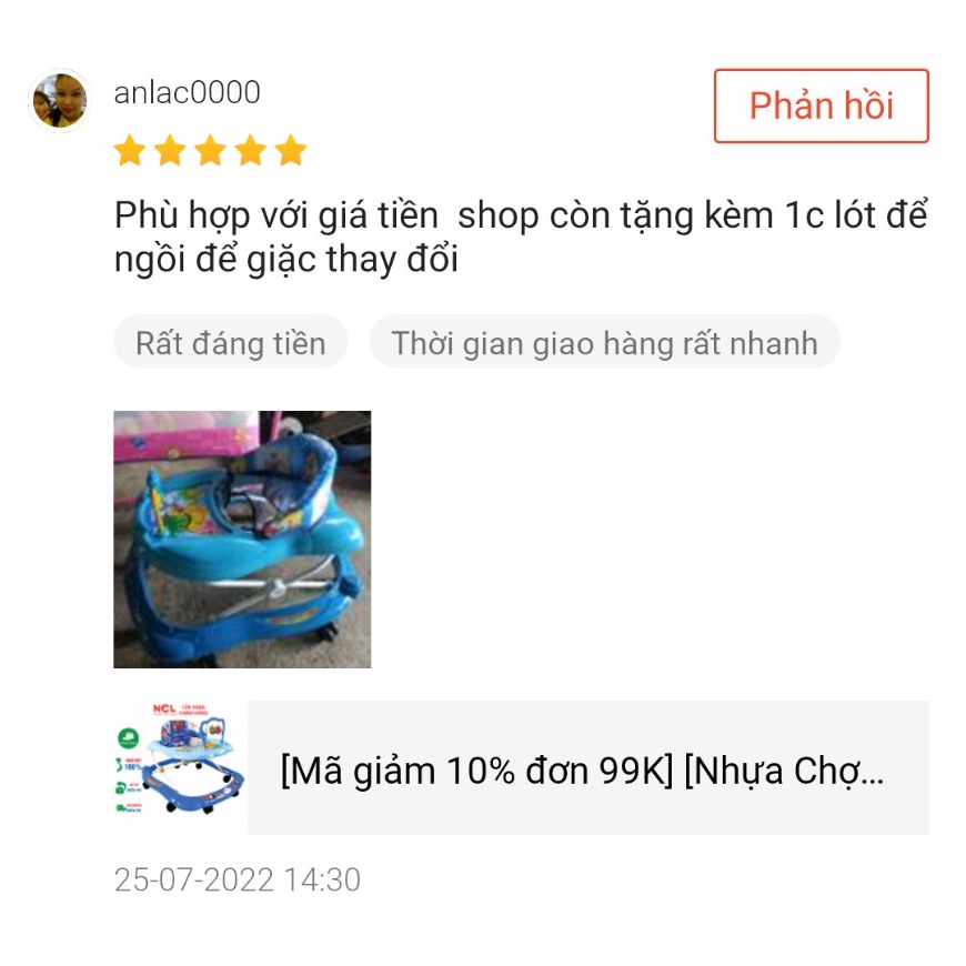 Xe Tập Đi Nhựa Chợ Lớn L3 Con Vịt  Cho Bé Từ 6 đến 12 Tháng