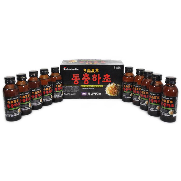 Nước Đông Trùng Hạ Thảo Hàn Quốc, Hộp 10 chai, hoanggamkorea