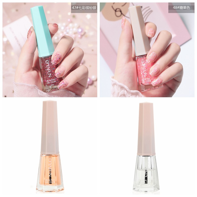 Sơn móng tay 48 màu OYAFUN không cần tia UV, sơn móng bền màu và không phai, không bong tróc, sơn móng nhanh khô