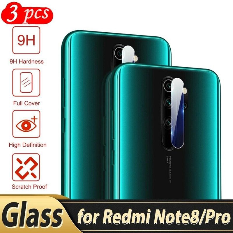 Set 3 kính cường lực bảo vệ camera phía sau cho Xiaomi Redmi Note 8/note 8 Pro tiện dụng