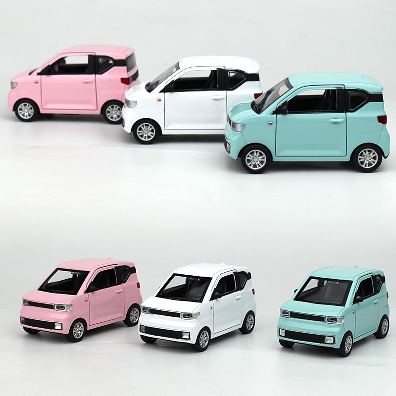 Mô Hình Xe Tải macaron mini Bằng Hợp Kim Tỉ Lệ 1 / 32 Có Thể Kéo Lại