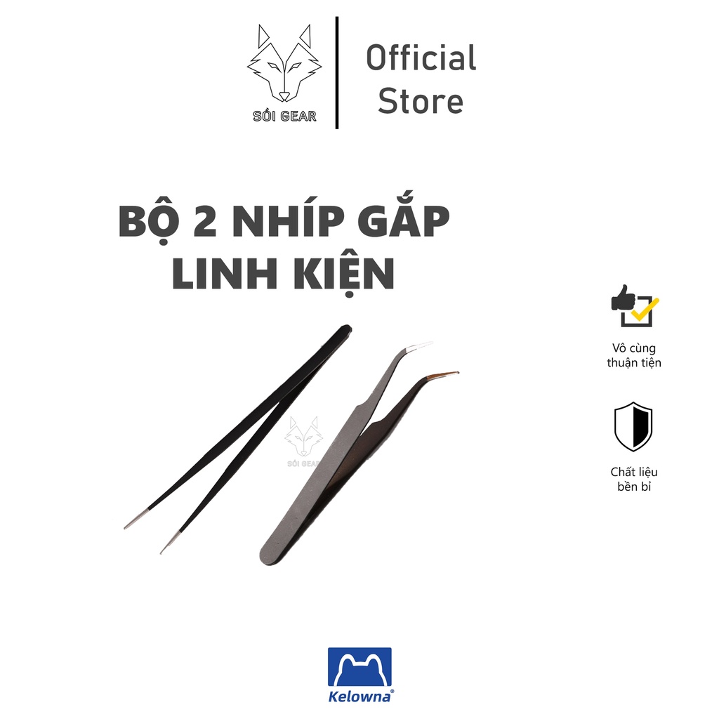 Bộ 2 chiếc nhíp gắp linh kiện