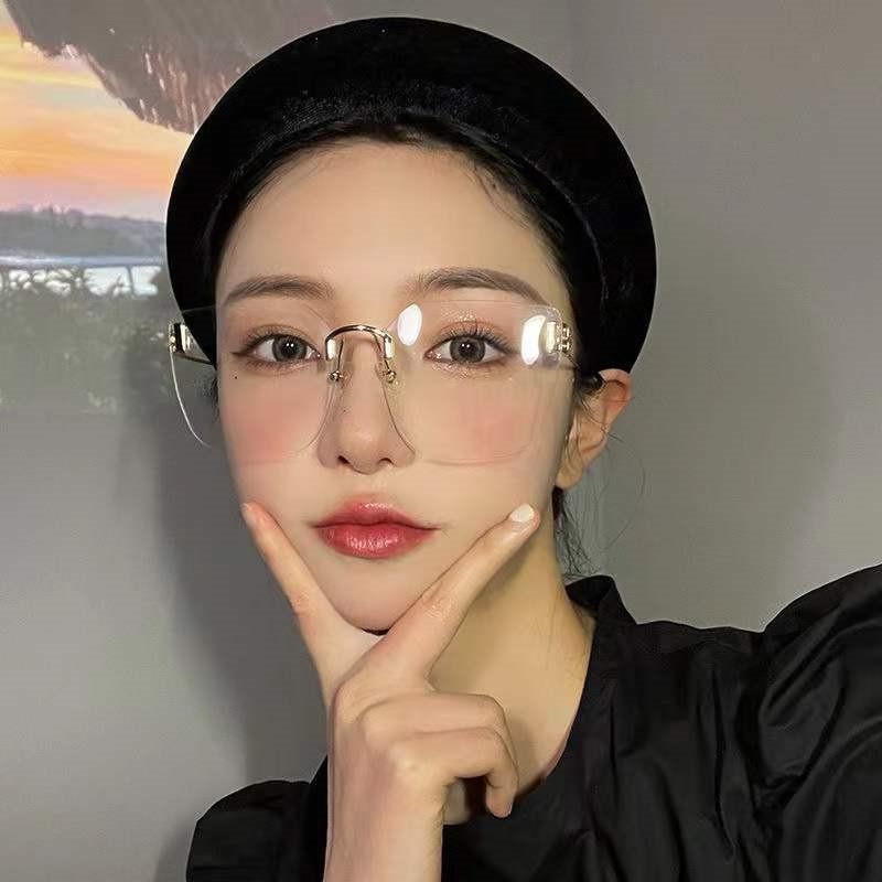 Mắt Kính Gọng Đôi B Siêu Nhẹ Chống Ánh Sáng Xanh Thời Trang Cho Nam Và Nữ