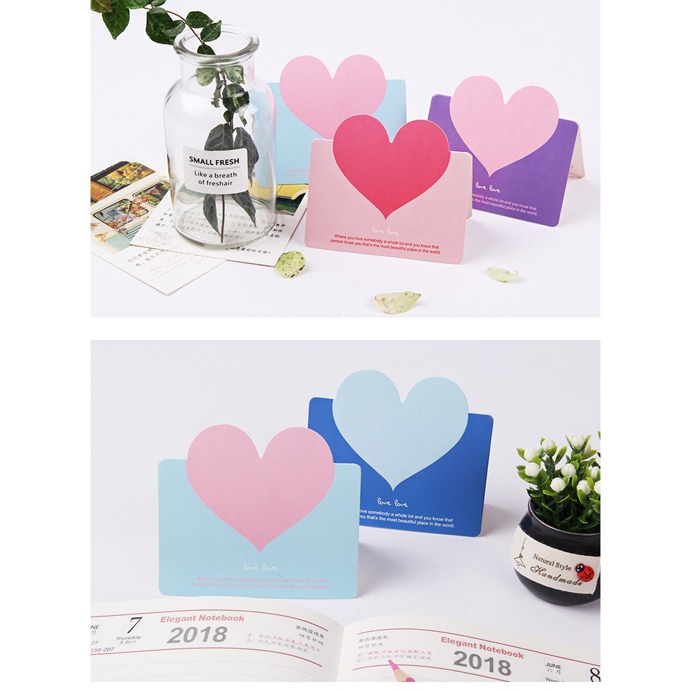 1 Thiệp Mời Đám Cưới Hình Trái Tim (Love Note) Thẻ