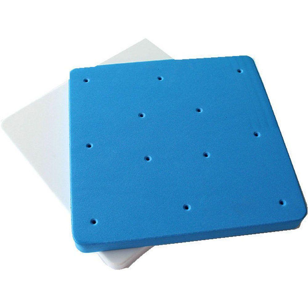 AUGUSTINA Khuôn Xốp Khô Tạo Hình Kẹo Đường Hình Vuông 12 Lỗ Trang Trí Bánh Kem