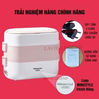 Hộp Cơm Văn Phòng Cắm Điện 3 Tầng Hộp Cơm Cắm Điện Đa Năng Hâm Nóng Và Tự Nấu Chín Thức Ăn Với 4 Hộp Inox