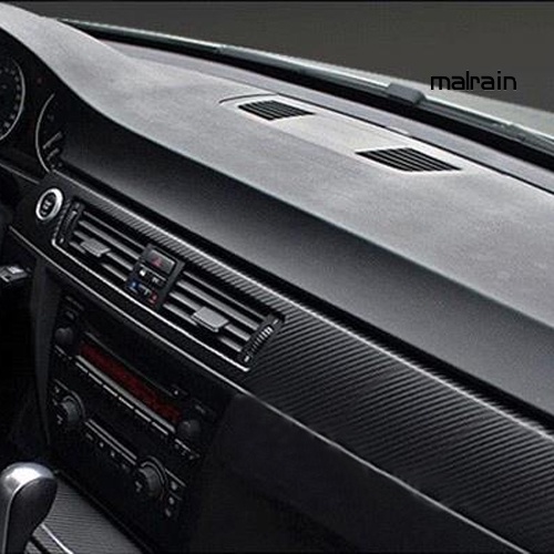 Miếng Dán Trang Trí Xe Hơi Màu Đen Họa Tiết Sợi Carbon 3D DIY