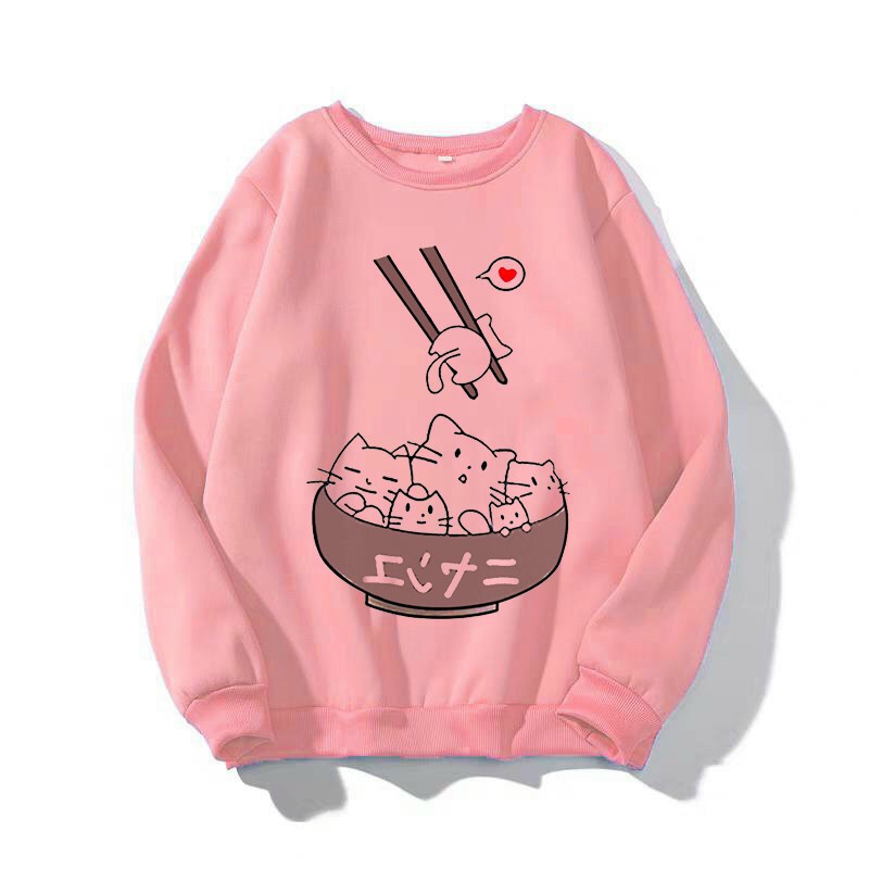 ÁO SWEATER NAM NỮ IN MÈO ĐÔI ĐŨA SIÊU ĐẸP